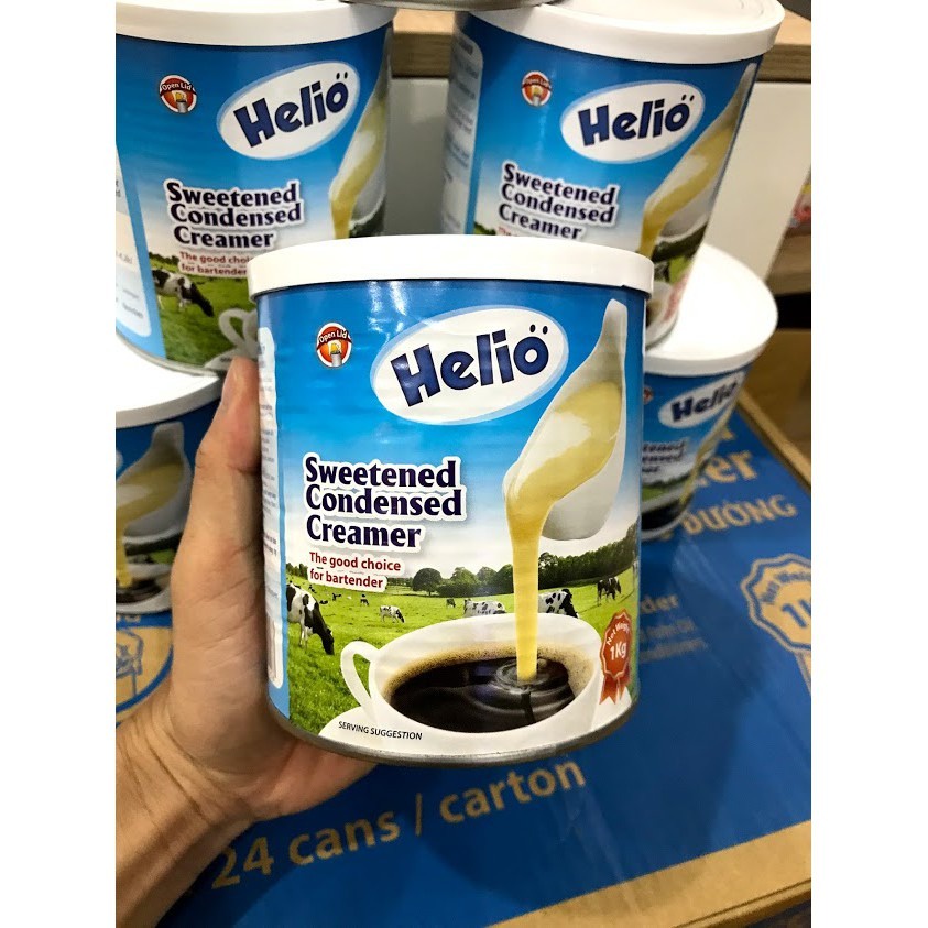 Sữa Đặc Helio Có Đường 1Kg - Có Nắp Giật Tiện Lợi