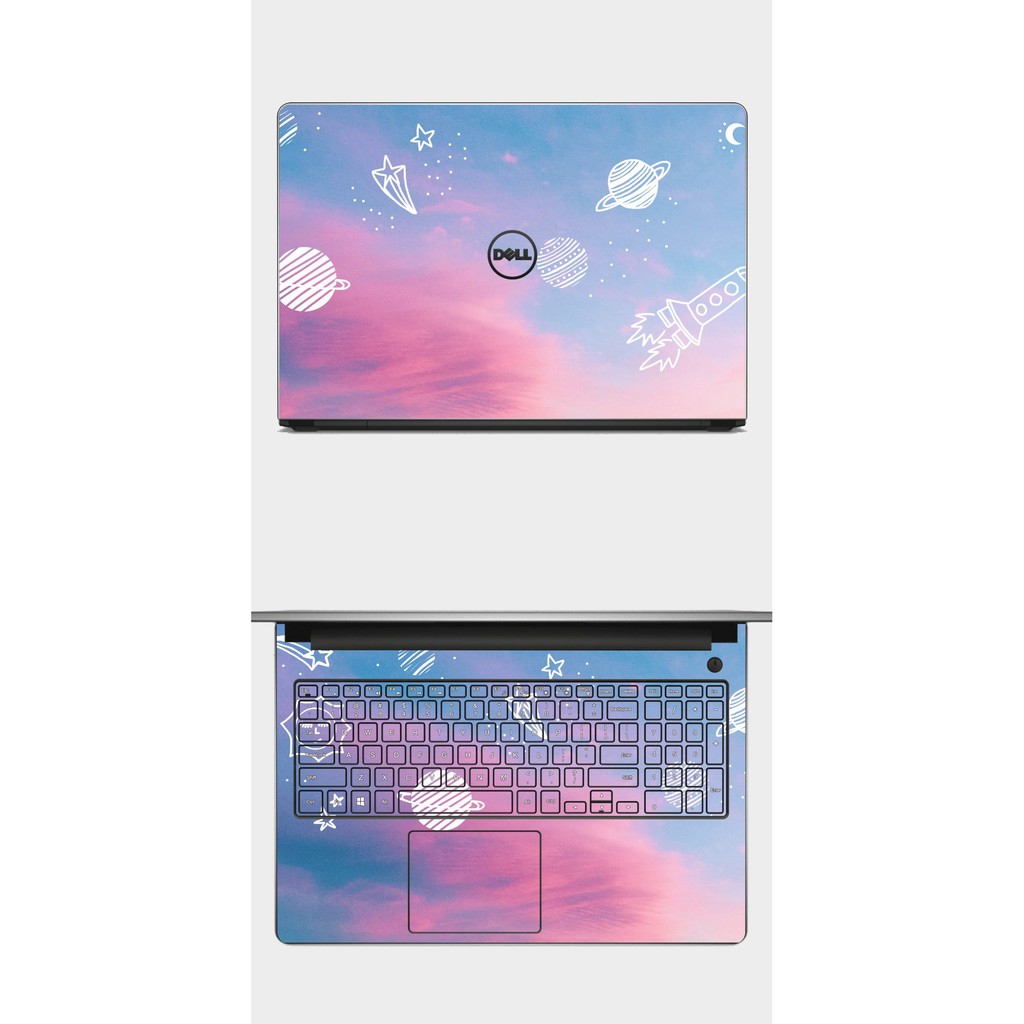 Miếng dán Laptop decal laptop mẫu Galaxy cho Dell Hp Acer Asus Macbook Lenovo Xiaomi Thinkpad in theo yêu cầu