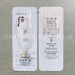 Combo 10 gói tẩy da chết sáng da Whoo Gongjinhyang Seol Brightening Peeling Gel 10ml