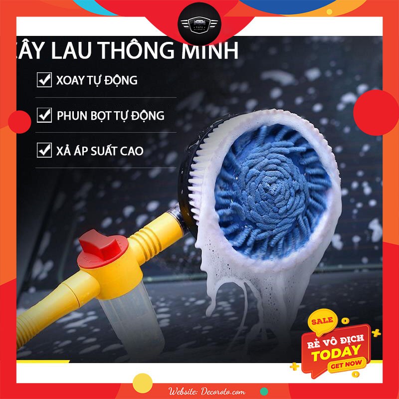 CÂY LAU RỬA XE THÔNG MINH + BÀN XOAY TỰ ĐỘNG TIỆN LỢI CHO NGƯỜI SỬ DỤNG