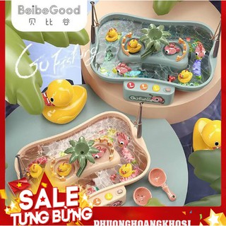 Bộ đồ chơi câu cá - câu vịt trên đảo có nhạc cực hấp dẫn cho bé 20 chi tiết mẫu mới 2021