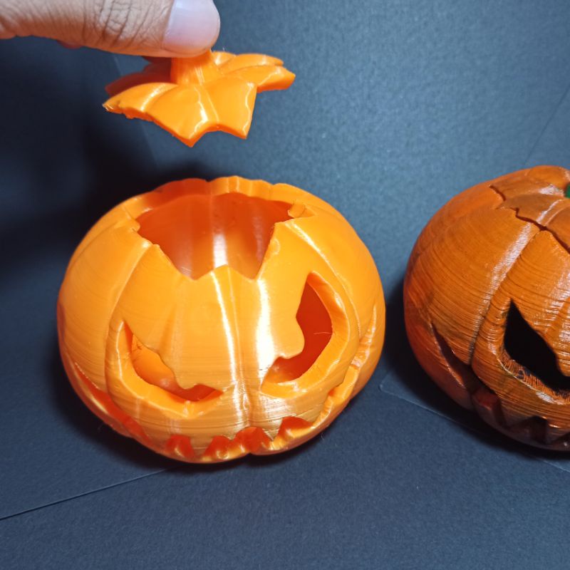 Mô hình bí ngô halloween 10cm trang trí kinh dị, bàn làm việc