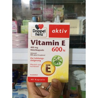 Đồ uống Vitamin E 600 hộp 40 viên của Doppelherz