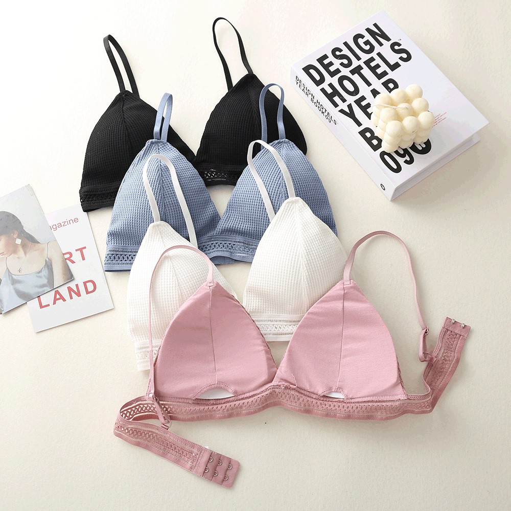 Áo bralette áo lót ngực nữ tam giác 833 không gọng chất cotton mềm mát nhiều màu xinh | BigBuy360 - bigbuy360.vn