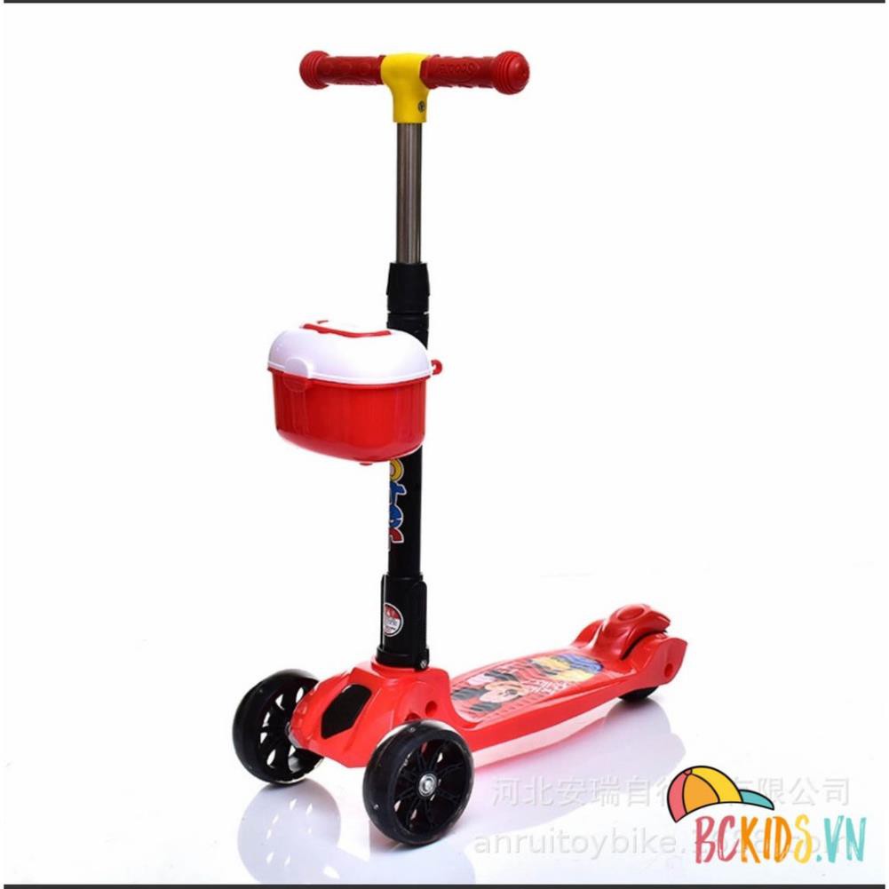 Xe trượt scooter trẻ em giá rẻ 601, Xe vận động chân dành cho trẻ giúp bé khỏe mạnh hơn.