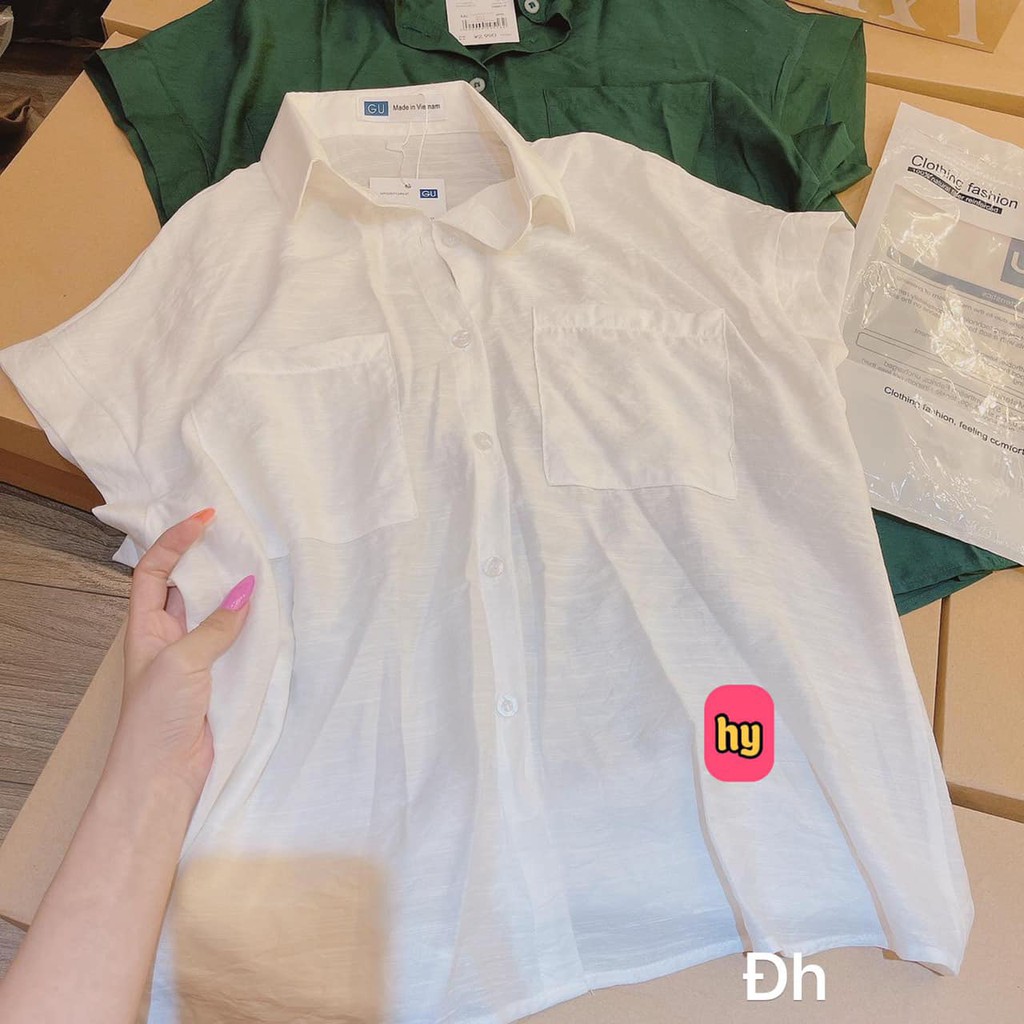 Sơ mi tay hến 2 túi trước mã 290 (kèm ảnh thật,video) | BigBuy360 - bigbuy360.vn