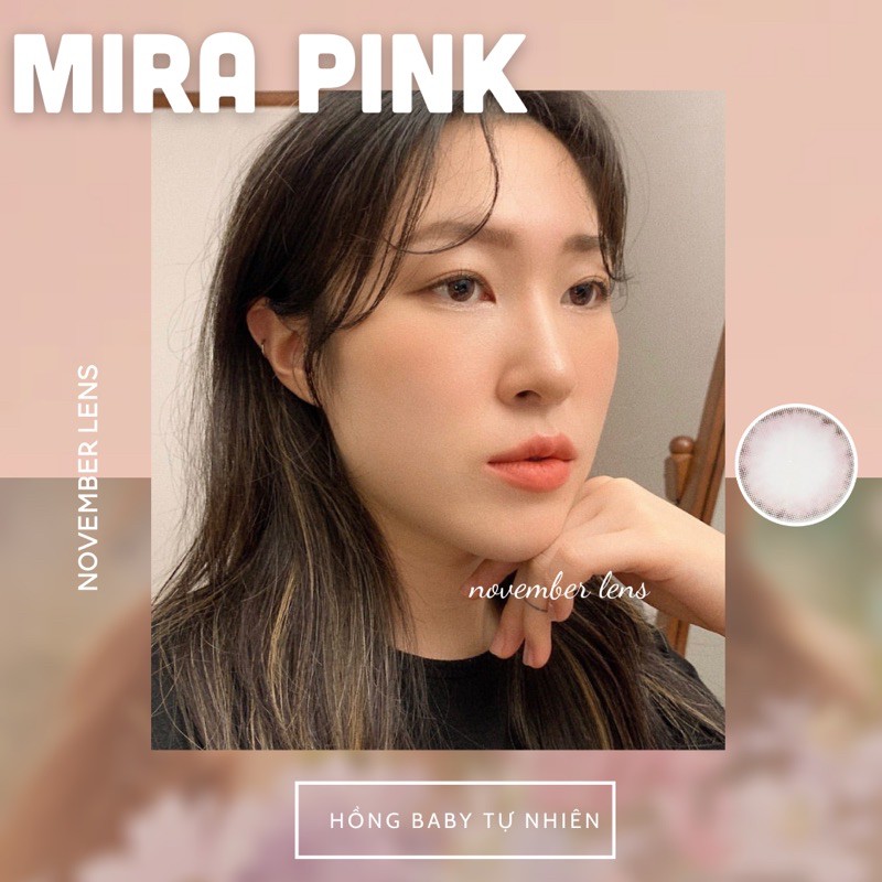 <CÓ SẴN> Lens Mira Pink | Tone Hồng Đào Baby - LENS NỘI ĐỊA HÀN QUỐC | BigBuy360 - bigbuy360.vn