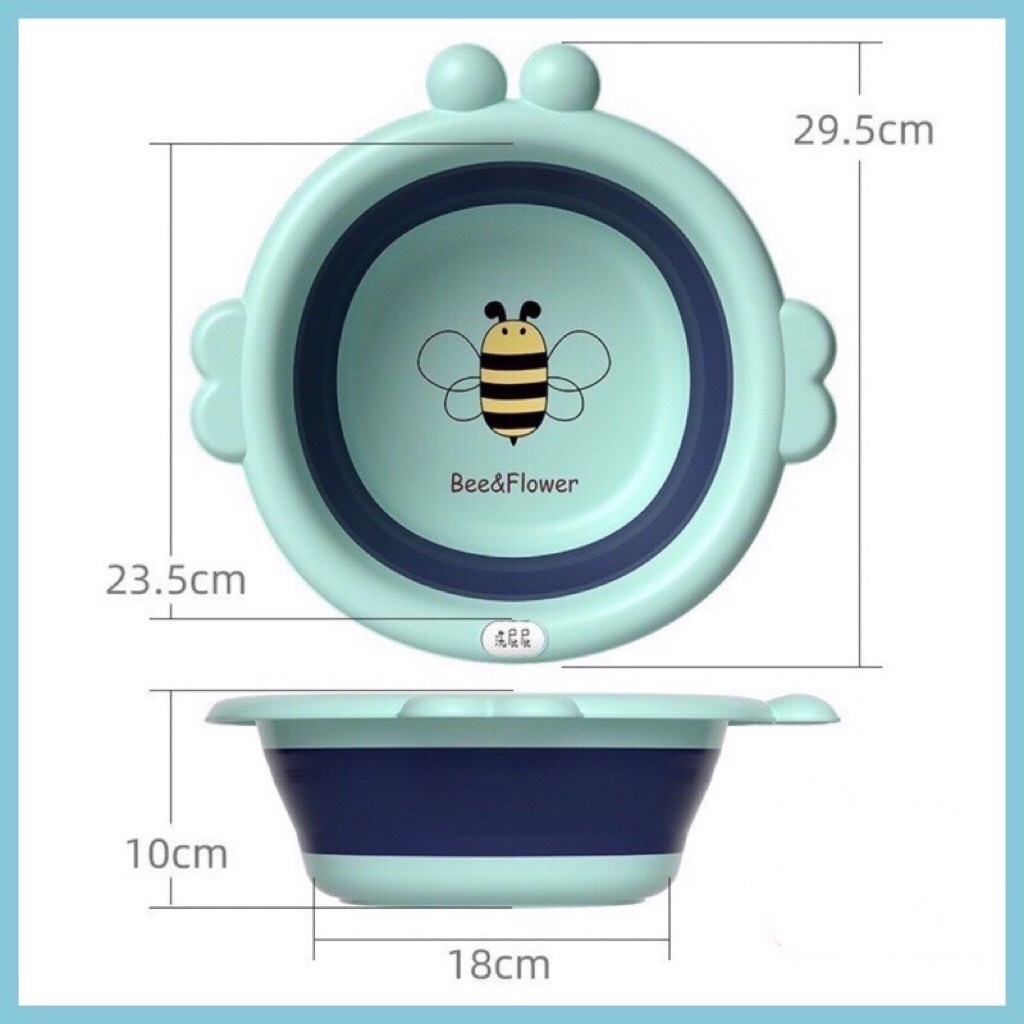 Chậu rửa mặt gấp gọn hình ong tiện dụng cho bé