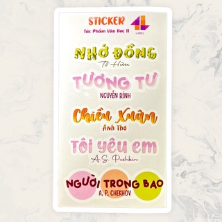 Sticker Văn Học 11 ( Cả Năm )