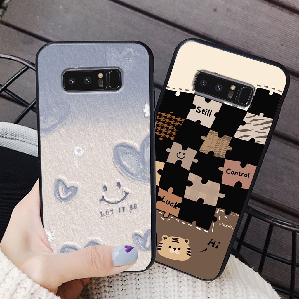 Ốp lưng Samsung Galaxy NOTE 8 in hình cao cấp mẫu kẻ caro,mikenbe@r siêu hot