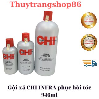 _cặp dầu gội xã chi infra dưỡng ẩm cho tóc khô hư 946ml x 2