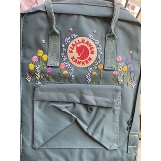 Balo kanken frostgreen ( tặng kèm pin cài )
