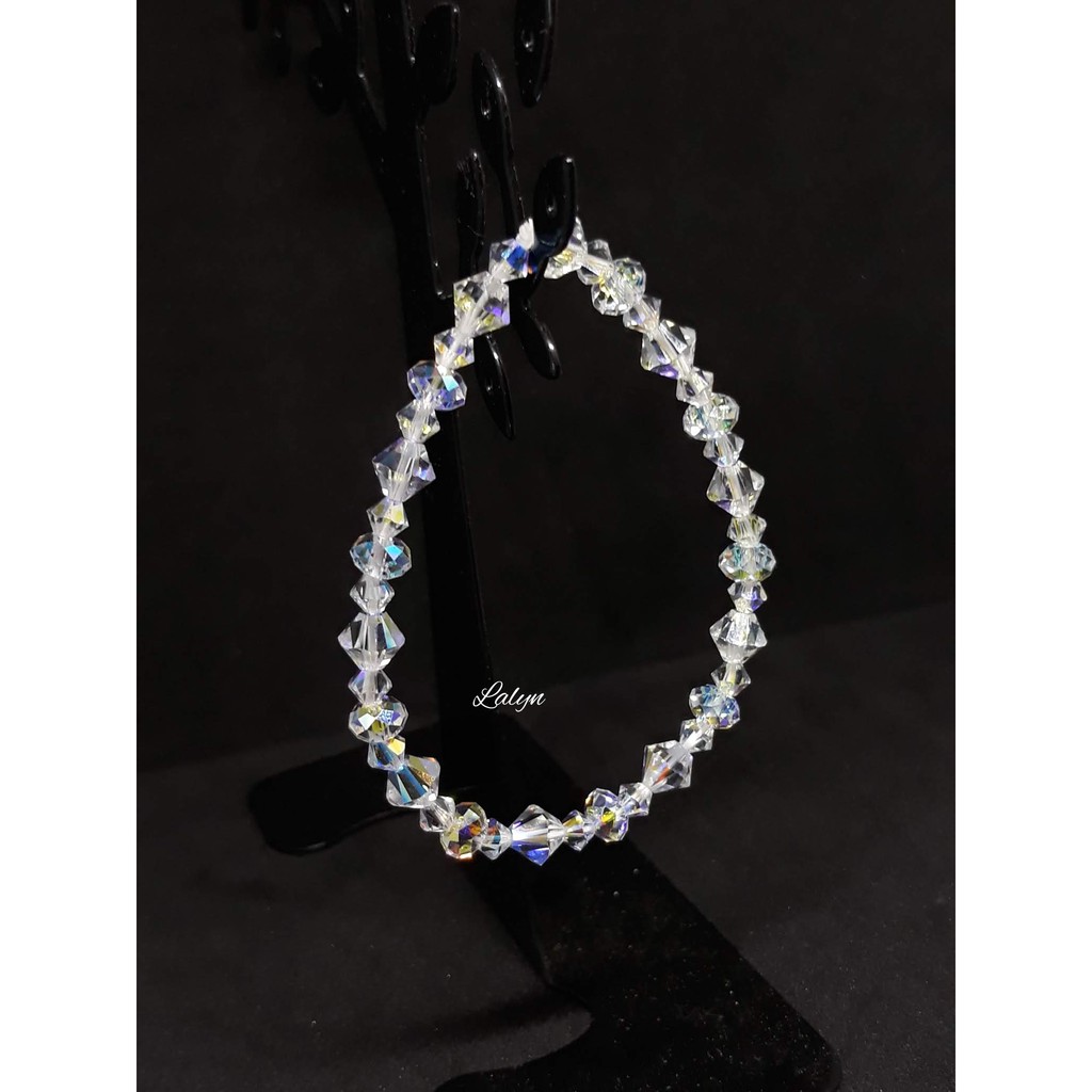 Vòng tay Lắc tay pha lê Swarovski Áo nón handmade cao cấp chính hãng B062