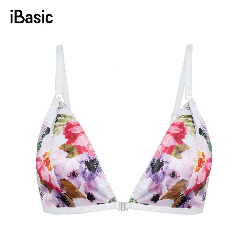 [Mã WABR1512 giảm 12% đơn 99K]Áo bralette satin iBasic BRAY043