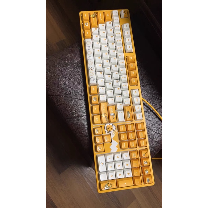 Bàn phím cơ AKKO 5108S phiên bản giới hạn trứng Gudetama có LED RGB hotswap keycap JDA CS crystal switch