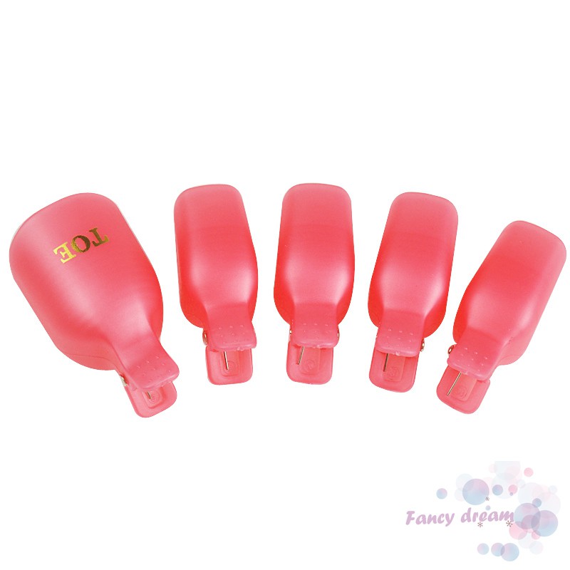 Bộ 5 kẹp ủ tẩy sơn gel cho móng