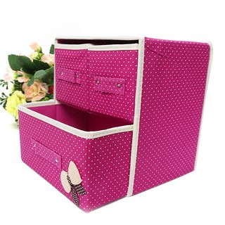 Hộp đựng đồ bằng vải 3 ngăn