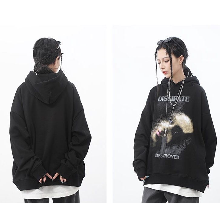 Áo hoodie DISSIPATE nỉ bông chính hãng form rộng unisex nam nữ