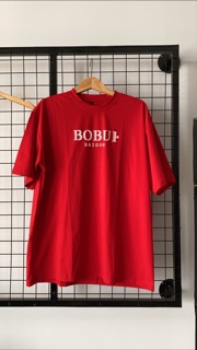 Áo Thun Tay Lỡ Unisex BoBui Đỏ ( hình thật )
