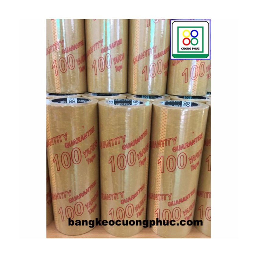1 Cây 6 cuộn Băng keo đục 100 yard 5 phân Siêu Xịn