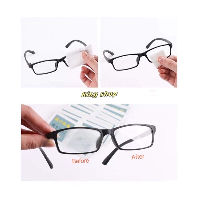 ***KHĂN GIẤY ƯỚT LAU KÍNH ĐA NĂNG [combo 10 gói]***