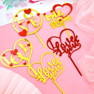 Topper acrylic i love you