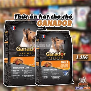 [GÓI LỚN TIẾT KIỆM] THỨC ĂN HẠT CHO CHÓ TRƯỞNG THÀNH GANADOR CAM 1.5KG
