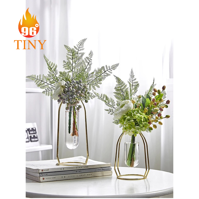 Lọ hoa thủy tinh trang trí để bàn, cắm hoa, trồng cây thủy sinh, sáng tạo không gian xanh, phong cách sang trọng