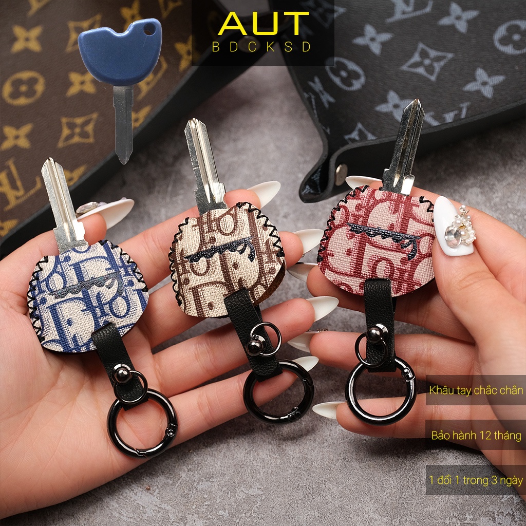 Bao da bảo vệ chìa khóa Piaggio Vespa Primavera Sprint Lx S Lxv Liberty Zip Fly Dior khâu tay móc Apple