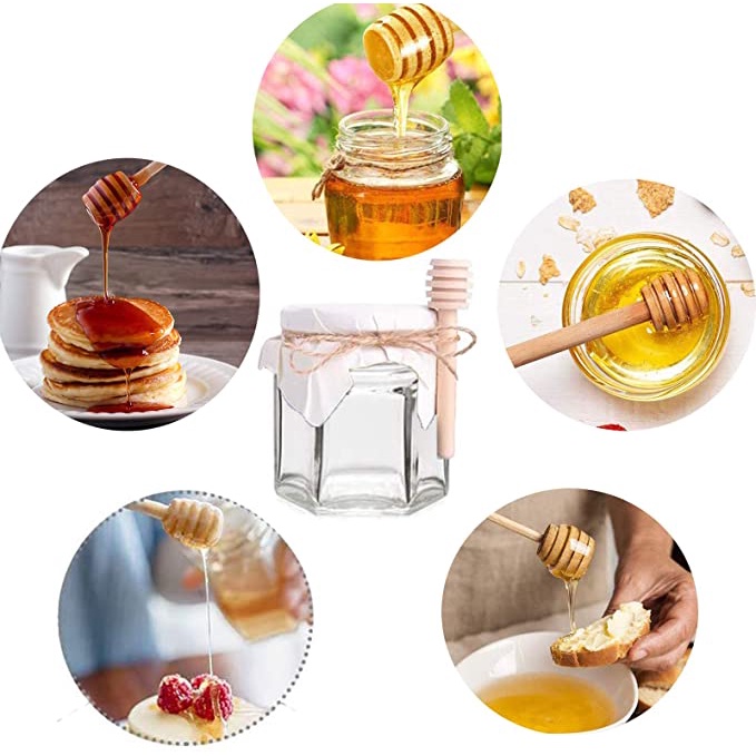 Thanh Khuấy Mật Ong Bằng Gỗ Nhỏ Gọn Cầm Tay Tiện Dụng