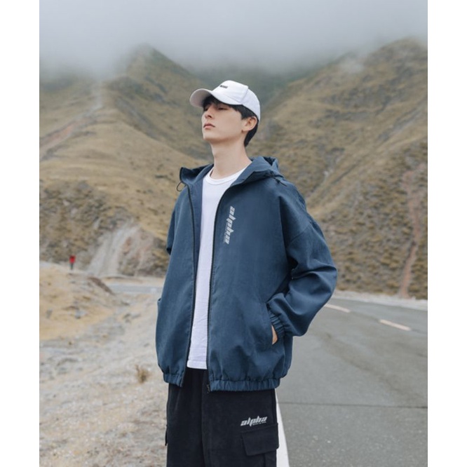 Áo khoác dù lì mềm mịn chữ phản quang nam nữ mặc được unisex ulzzang - ẢNH THẬT