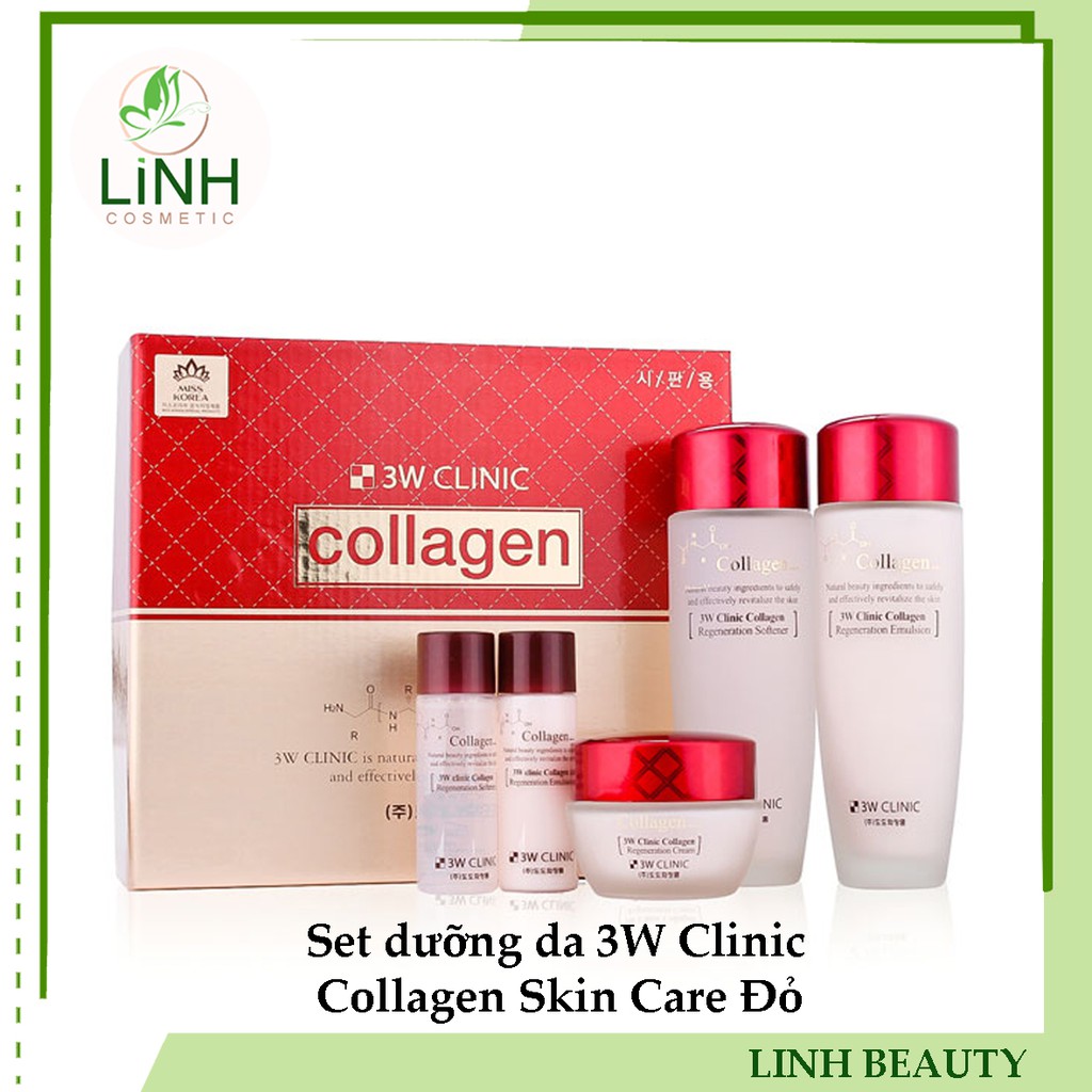Set dưỡng da 3W Clinic Collagen White Skin Care