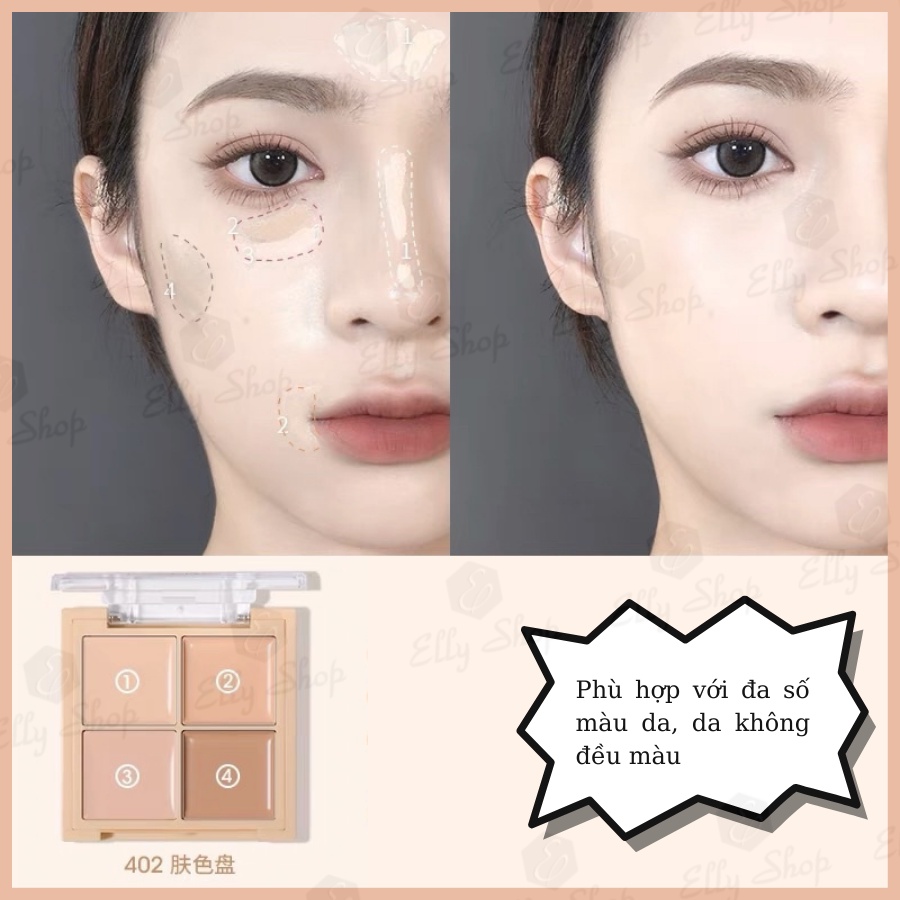 Bảng che khuyết điểm 4 ô Gogo Tales Embellish Blemish Free Collocation