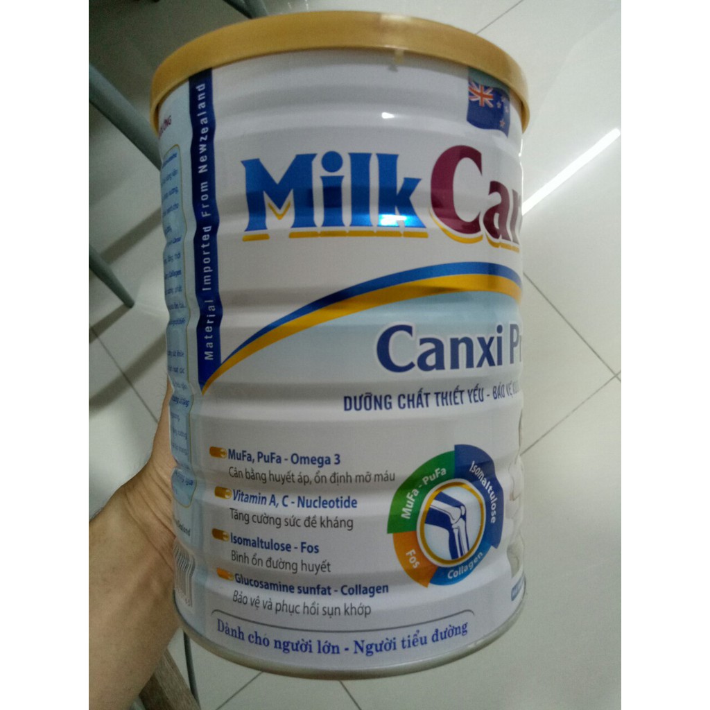 SỮA CANXI PRO MILKCARE CHẮC XƯƠNG KHỚP CHO NGƯỜI LỚN LON 900G - DATE MỚI