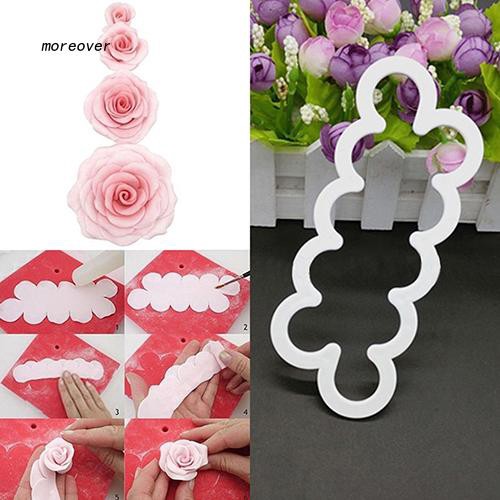 Khuôn nhựa làm bánh đa năng tiện dụng hình hoa hồng xinh xắn