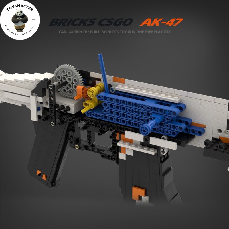 Đồ Chơi Lắp Ráp Kiểu LEGO Súng Mô Hình PUBG AK47 Asiimov Với 1200+ Mảnh Ghép,Bản Thiết Kế Tiêu Chuẩn Tỉ Lệ 1:1 Kevin 183