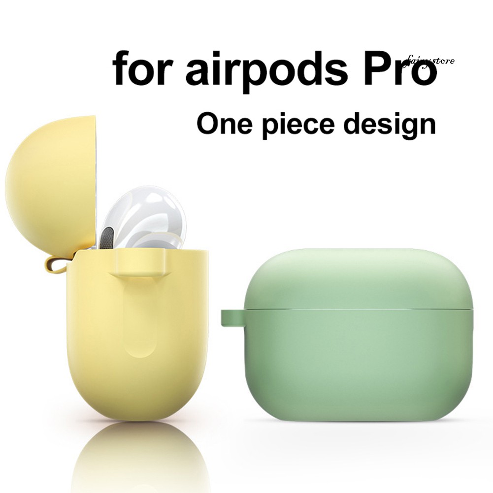 Fs Vỏ Bảo Vệ Hộp Sạc Tai Nghe Bluetooth Airpods Pro Bằng Silicon Tiện Dụng