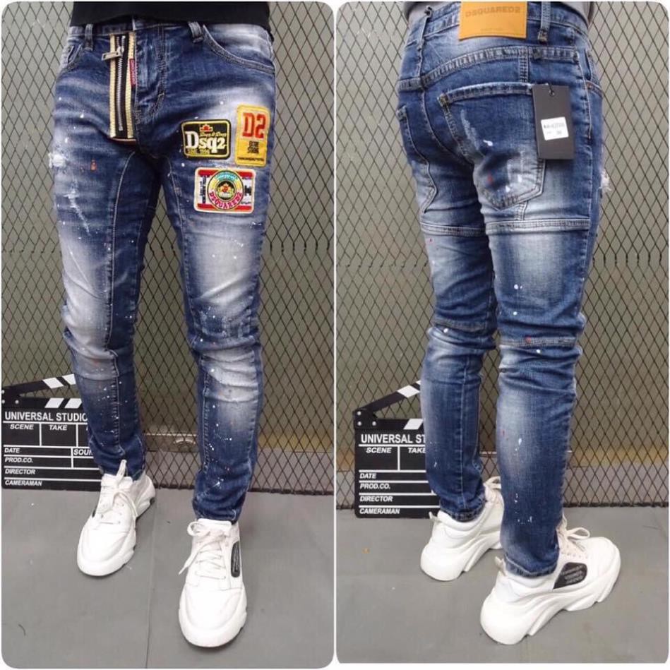 SALE Trợ Giá Quần jeans côn nam vá logo DSQ new.