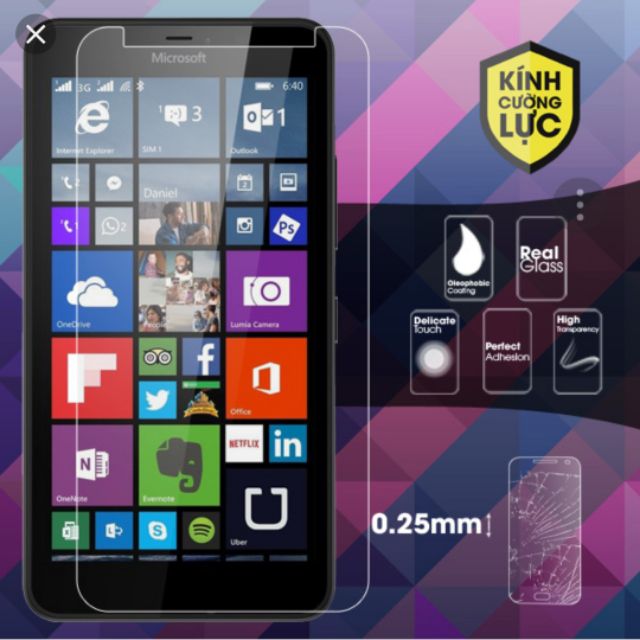 Bộ 3 kính lumia 640