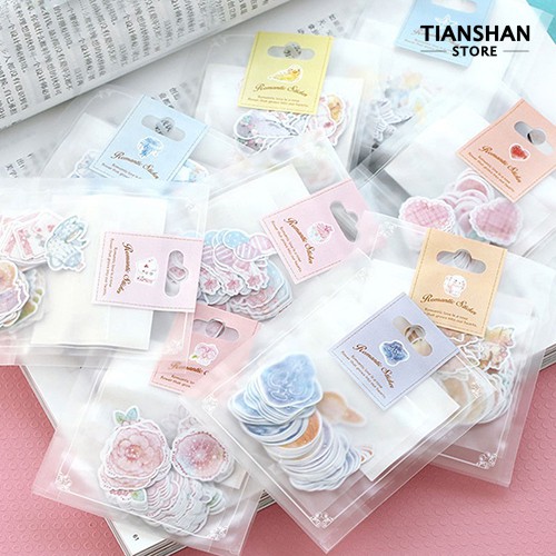 Set 70 Miếng Dán Trang Trí Xinh Xắn