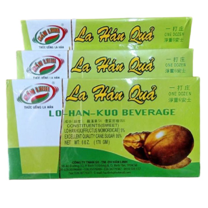 La Hán Quả Hòa Tan Hán Linh Loại Ngon 170g
