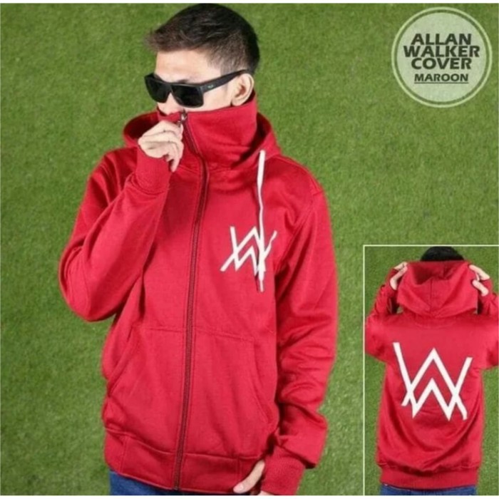 Áo Khoác Hoodie Màu Đen In Chữ Alan Walker Ninja Cá Tính Cho Nam