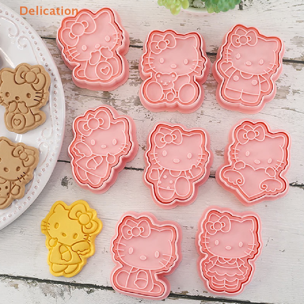 Set 8 Khuôn Làm Bánh Quy Hình Mèo 3D DIY