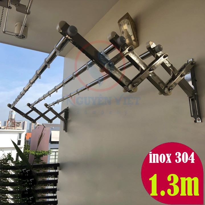 {INOX 304} GIÀN PHƠI GẮN TƯỜNG THANH PHƠI phi 32, dày 7 zem, dài 1.3m