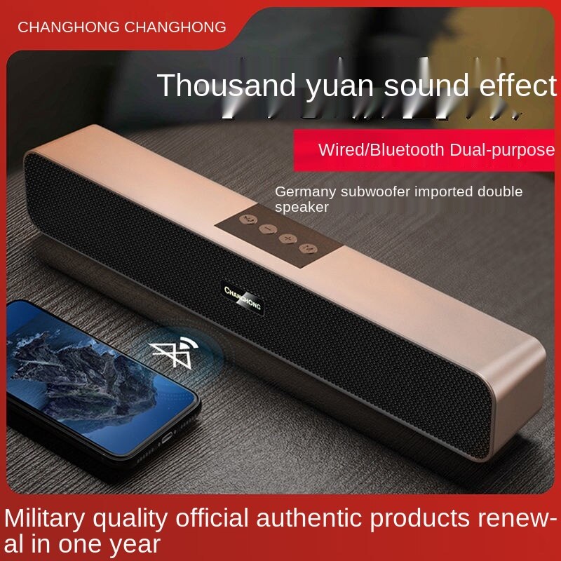 Changhong Wireless Bluetooth Speaker Extra Bass Large Volume Dual Speaker Mobile Phone Computer Home Living Room Portable Speaker