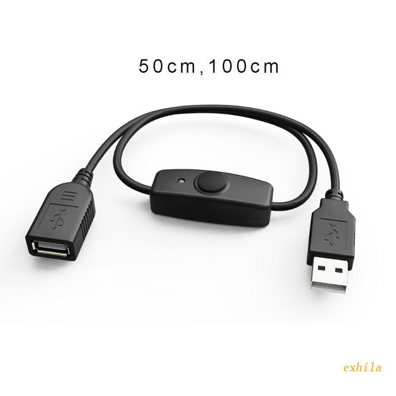 Dây Cáp Mở Rộng USB 2.0 Có Công Tắc ON / OFF Đèn LED
