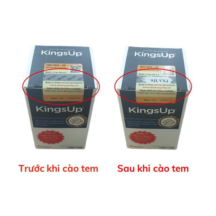 [6 TẶNG 1] KingsUp – Giúp bổ thận tráng dương, tăng cường sinh lý, giảm rối loạn cương dương, tăng cường ham muốn