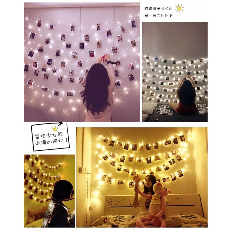 SET 50 Kẹp Gỗ Trang Trí Nhà, Làm Dây Ảnh, Treo Quần Áo