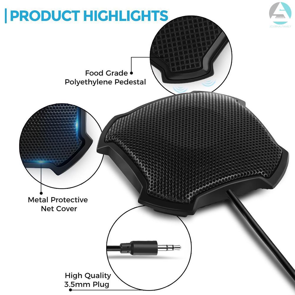 Micro Để Bàn Có Dây Jack 3.5mm Xoay 360 Độ Cho Máy Tính Laptop | BigBuy360 - bigbuy360.vn
