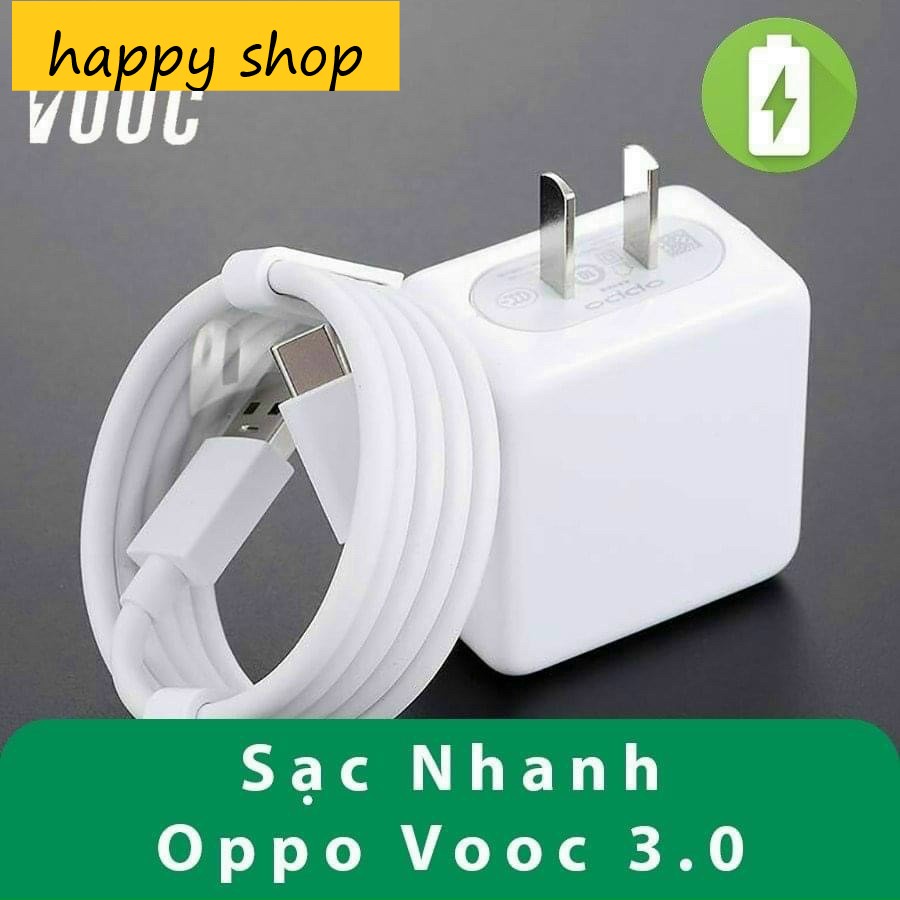 Full Box Củ + Dây Bộ Sạc Nhanh VOOC  Cho OPPO & REALME - Bảo Hành 12 Tháng Đổi Mới - Happy Shop